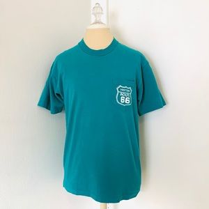 Good Shirts Route 66 Vintage Short Sleeve Tee  Size M GUC